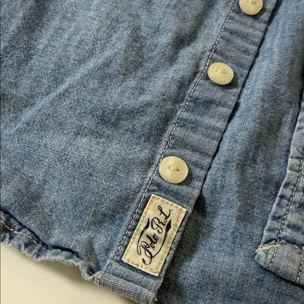 Ralph Lauren Light Blue Denim Shirt for Kids